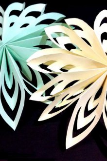 Χνουδωτές νιφάδες χαρτιού