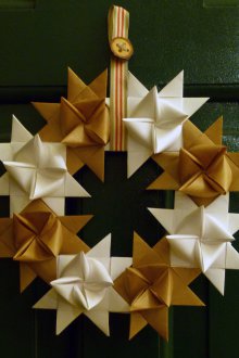 Βιβλίο στεφάνι νιφάδα χιονιού