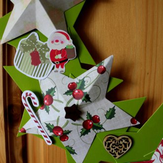 Χριστουγεννιάτικο στεφάνι των αστεριών