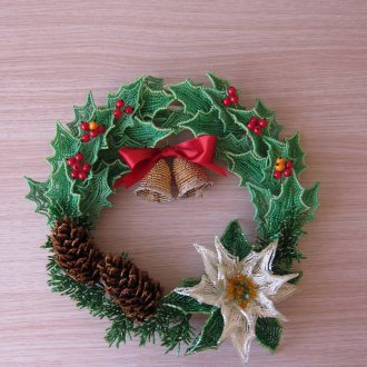 Στεφάνι από χάντρες ως δώρο για το νέο έτος