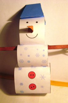 Χιονάνθρωπος από χαρτόνι