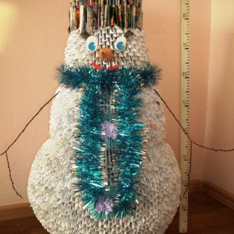 Χιονάνθρωπος του Origami