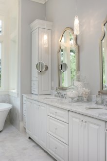 Μπάνιο χωρίς τουαλέτα με δύο νεροχύτες