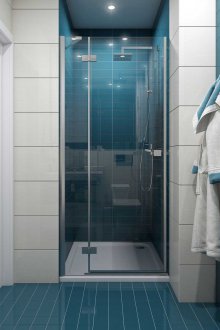 Σκούρο μπλε μπάνιο χωρίς τουαλέτα