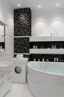 Καλλωπισμένο μπάνιο χωρίς τουαλέτα