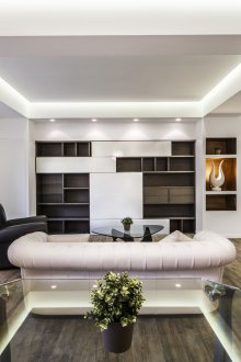 Λευκό σαλόνι σε ιταλικό στιλ