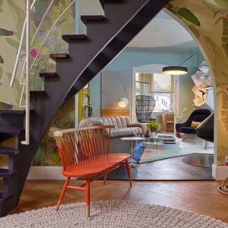 Eklektisk tosidig leilighet