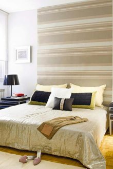 Ο συνδυασμός ταπετσαρίας στην κρεβατοκάμαρα