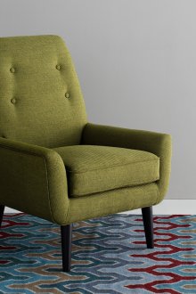 Fotoliu verde măslin în interior