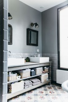 Ράφια κάτω από το νεροχύτη του μπάνιου