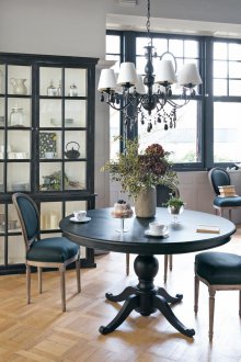 Σκούρο κλασικό σαλόνι έπιπλα