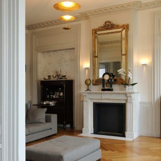 Κλασικό σαλόνι καθρέφτη καθιστικό