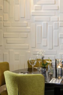 PVC πάνελ στην τραπεζαρία