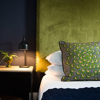 Πράσινο ύφασμα στο εσωτερικό