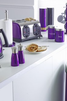 Μωβ αξεσουάρ κουζίνας