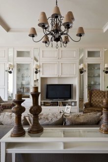 Μπεζ και καφέ σαλόνι provence