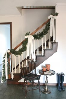 Γιρλάντα με τόξα για το νέο έτος.