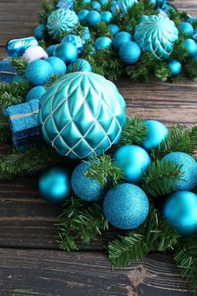 Μπλε γιρλάντα του νέου έτους