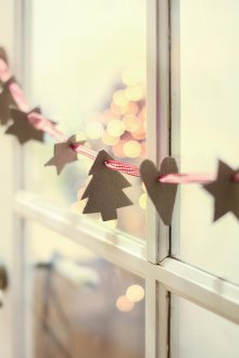 Χαρτόνι γιρλάντα για το νέο έτος