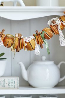 Γιρλάντα της Πρωτοχρονιάς με κανέλα