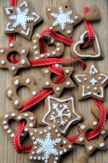 Γιρλάντα μπισκότων της Πρωτοχρονιάς