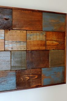 Διακοσμητικό πλαίσιο από παλιές σανίδες