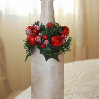 Κοίλο decoupage φιάλη σαμπάνιας