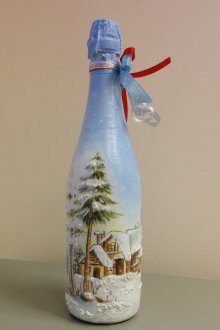 Ογκομετρική μπουκάλι σαμπάνιας για το νέο έτος