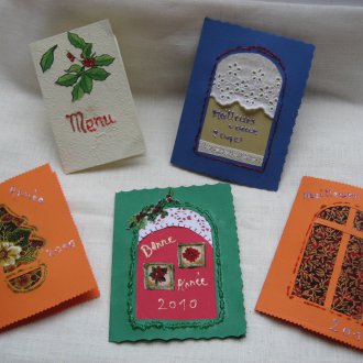 Πρωτοχρονιά κάρτα με διακόσμηση