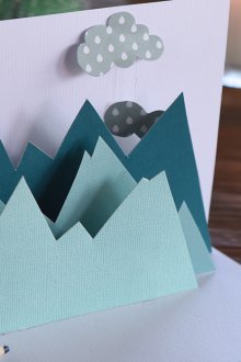 Πρωτοχρονιά κάρτα με βουνά