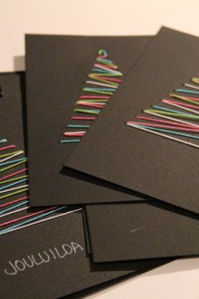 Πρωτοχρονιά κάρτα από νήματα