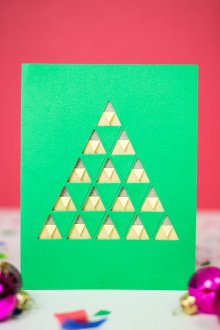 Kirigami Πρωτοχρονιά Κάρτα