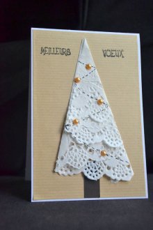 Πρωτοχρονιά κάρτα από χαρτοπετσέτες