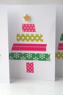 Πρωτοχρονιά κάρτα από διακοσμητική ταινία