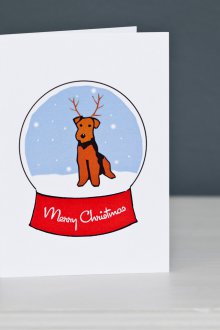 Πρωτοχρονιά κάρτα με σκύλο