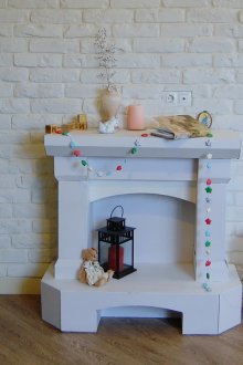 Χριστουγεννιάτικο τζάκι από το κουτί μικρό