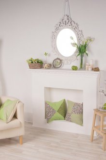 Χριστουγεννιάτικο τζάκι από το κουτί με γλυπτά