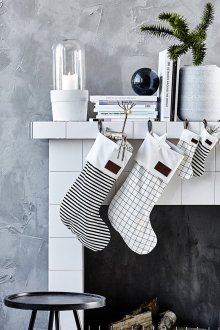 Χριστουγεννιάτικο τζάκι από το κουτί σε σκανδιναβικό στιλ