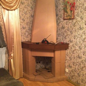 Νέο Έτος τζάκι από το γωνιακό κουτί