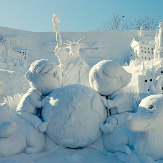 Χιόνι διαφάνεια στο φεστιβάλ