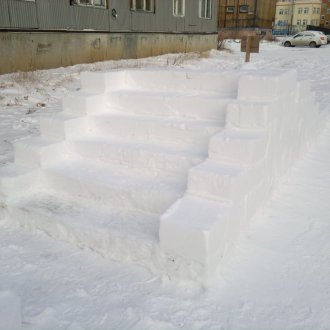 Χιονόπτωση με βήματα