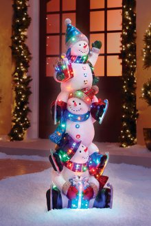 Πώς να κάνει έναν χιονάνθρωπο με μια γιρλάντα