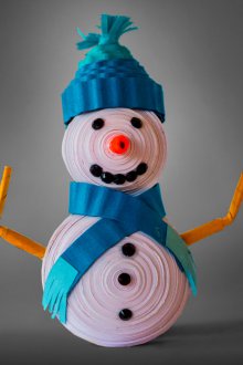Πώς να φτιάξετε ένα χιονάνθρωπο χρησιμοποιώντας τεχνική quilling