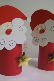 Χειροτεχνία από τον κύλινδρο χαρτιού για το νέο έτος