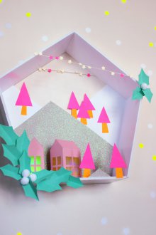 Χειροτεχνία από χαρτί και κουτιά για το νέο έτος