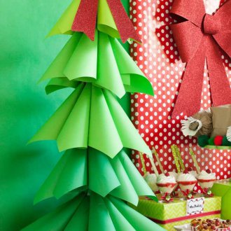 Χειροτεχνία από αυτοκόλλητα χαρτιού για το νέο έτος