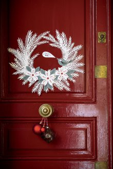 Νέο Έτος χαρτί στεφάνι