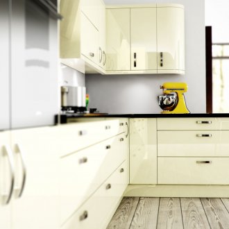 Χρώμα στρογγυλής κουζίνας με βανίλια