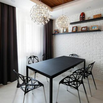 Τούβλα διακόσμηση στην κουζίνα