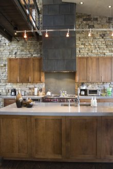 Τούβλα κουζίνα στο σπίτι